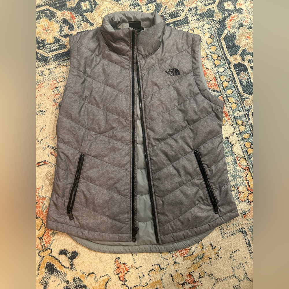 North Face vest. Gray. Medium. Excellent, like new condition!